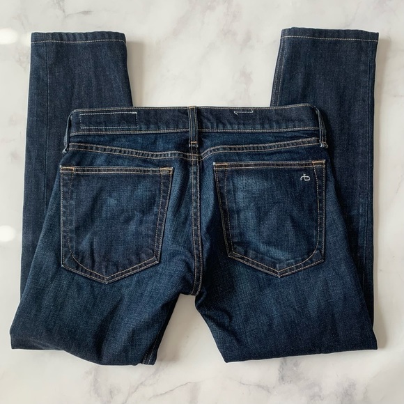 Rag & Bone The Dre Jeans in color Classic. Slim fit low rise - Picture 8 of 13